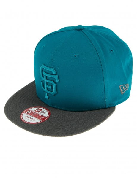 Nouvelle casquette de baseball Era 9fifty Cappy San Francisco Giants Turquoise Grey