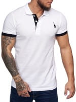 Herren T-Shirt Poloshirt Shirt Kurzarm Printshirt Polo Kurzarm 1404C