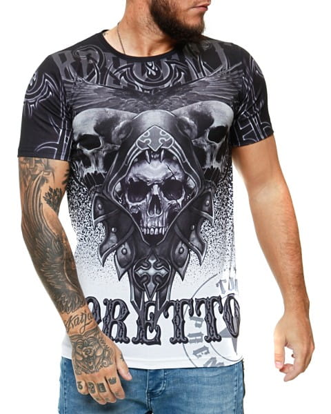 Herren T-Shirt Kurzarm Rundhals Toretto Modell 1492