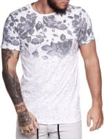 Heren T-Shirt korte mouw brede hals overmaat Tee Model 1468