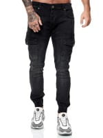 Designer Herren Jeans Cargohose Regular Skinny Fit Jeanshose Destroyed Stretch Modell 8037