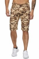 OneRedox Hommes Bermuda Shorts Bermuda Shorts Hommes Sport Shorts Casual Shorts Short Pantalon court Pantalon Cargo 4023 Camouflage Beige