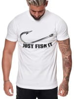Herren T Shirt Poloshirt Polo Just Fish it Longsleeve Kurzarm Shirt Modell FUN200