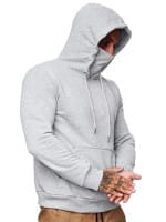 OneRedox Herren Hoodie Kapuzenpullover Pullover für Männer Pulli Oberteil Sweatshirt Sweater Jogging