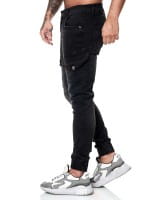 Designer Herren Jeans Cargohose Regular Skinny Fit Jeanshose Destroyed Stretch Modell 8037