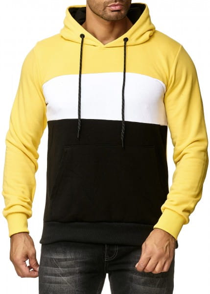 OneRedox Pull à capuche pour homme Sweat à capuche Sweat à capuche Sweat à manches longues Sweat à manches longues Sweat Jacket Basic Stripes