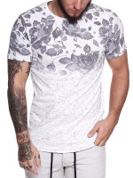 Heren T-Shirt korte mouw brede hals overmaat Tee Model 1468