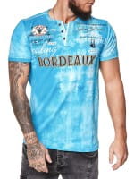 OneRedox Herren T-Shirt Kurzarm Rundhals Bordeaux Tee Modell 3589
