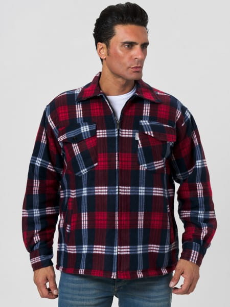OneRedox Herren Übergangsjacke Leicht Winter Jacke Herbstjacke Flanelljacke Baseballkragen Baumfälle