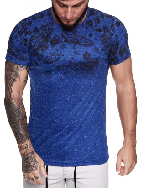 T-shirt pour homme manches courtes encolure large Tee-shirt oversize modèle 1468
