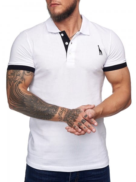 Heren T-Shirt Polo Shirt Korte mouw Printshirt Polo Korte mouw 1404c