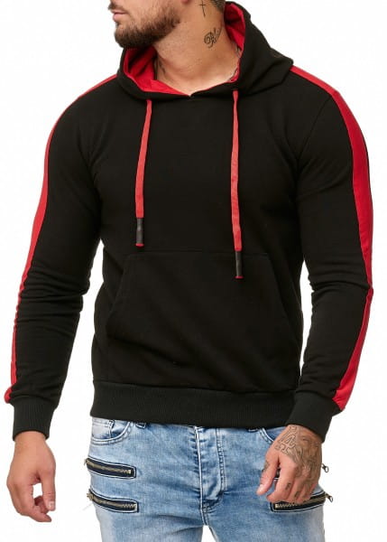 OneRedox Sweatshirt homme Sweat à capuche Sweater à capuche Pull à capuche modèle 12 212