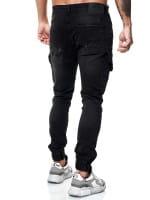 Designer Herren Jeans Cargohose Regular Skinny Fit Jeanshose Destroyed Stretch Modell 8037