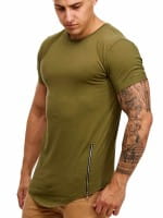 OneRedox Chemise pour homme Sweat à capuche à manches longues Chemise à manches courtes Sweatshirt T-Shirt 9060