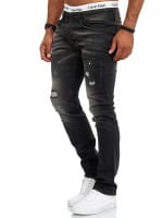 Designer Herren Jeans Cargohose Regular Skinny Fit Jeanshose Destroyed Stretch Modell 700