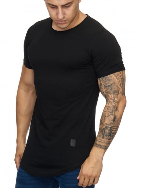 OneRedox Chemise pour homme Sweat à capuche à manches longues Chemise à manches courtes Sweatshirt T-Shirt 9020
